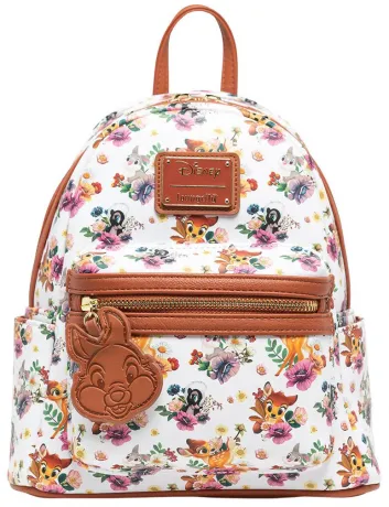 Mini sac à dos Bambi, Panpan et Fleur Impression Intégrale Loungefly