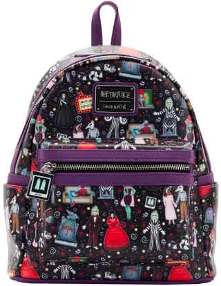 Mini sac à dos Beetlejuice Icons Impression Intégrale Loungefly