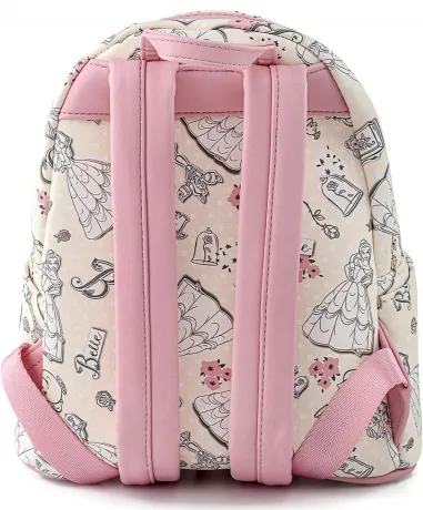 Mini sac à dos Belle Impression Intégrale Crème Loungefly