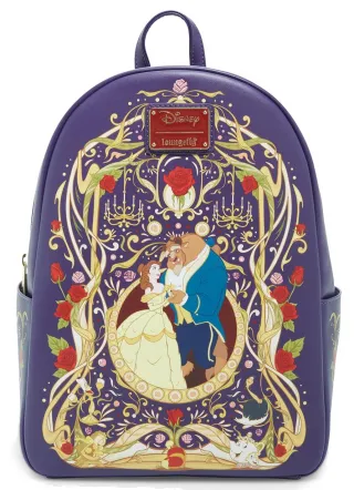 Mini sac à dos Belle et la Bête Orné Loungefly