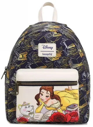 Mini sac à dos Belle &amp; Livres Loungefly