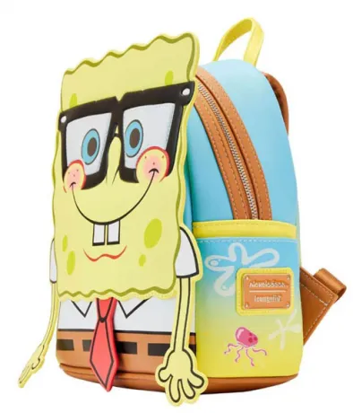 Mini sac à dos Bob l&#039;éponge avec Lunettes Cosplay Loungefly