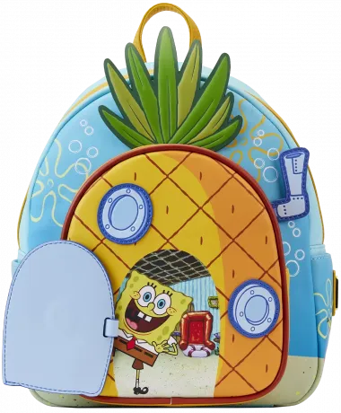 Mini sac à dos Bob l&#039;éponge dans sa Maison Ananas Loungefly