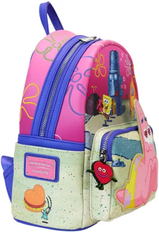 Mini sac à dos Bob l&#039;éponge et Patrick Cœurs Loungefly
