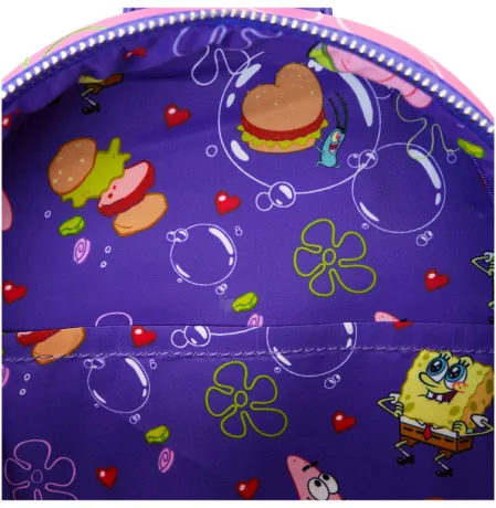 Mini sac à dos Bob l&#039;éponge et Patrick Cœurs Loungefly