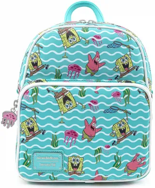 Mini sac à dos Bob l&#039;éponge et Patrick Pêche à la méduse Loungefly