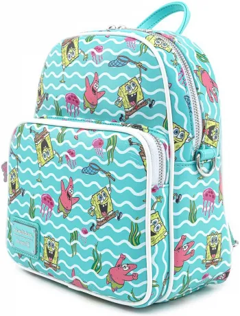 Mini sac à dos Bob l&#039;éponge et Patrick Pêche à la méduse Loungefly