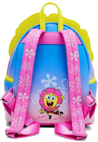 Mini sac à dos Bob l&#039;éponge Tatouages Tête de Fleur Cosplay Loungefly