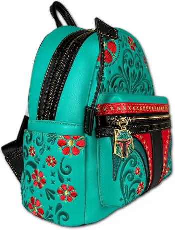 Mini sac à dos Boba Fett Brodé Floral Cosplay Loungefly