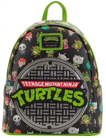 Mini sac à dos Plaque d&#039;égout Tortues Ninja Chibi Loungefly