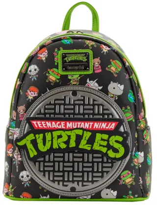 Mini sac à dos Plaque d&#039;égout Tortues Ninja Chibi Loungefly