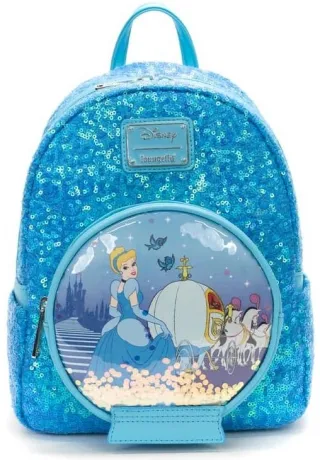Mini sac à dos Boule à Neige Cendrillon Sequin Loungefly