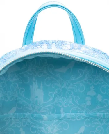 Mini sac à dos Boule à Neige Cendrillon Sequin Loungefly