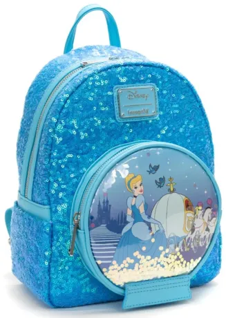 Mini sac à dos Boule à Neige Cendrillon Sequin Loungefly