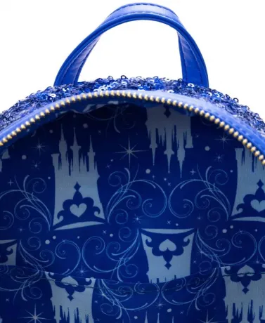 Mini sac à dos Boule à Neige Château de Cendrillon Sequin Loungefly