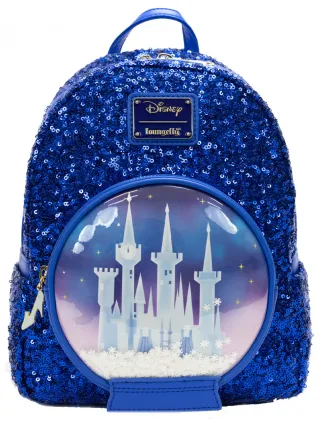 Mini sac à dos Boule à Neige Château de Cendrillon Sequin Loungefly