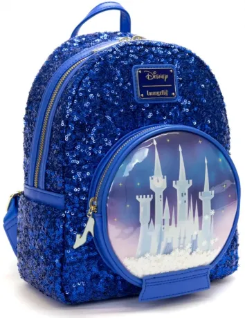 Mini sac à dos Boule à Neige Château de Cendrillon Sequin Loungefly