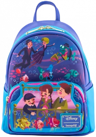 Mini sac à dos L&#039;apprentie Sorcière Dans le Bleu de la Mer Loungefly