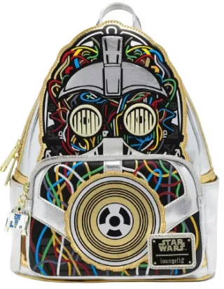 Mini sac à dos C-3PO Glow Cosplay Loungefly