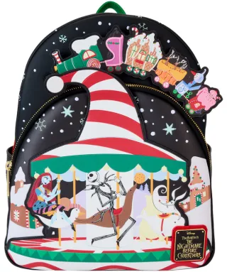 Mini sac à dos Candy Cane Carousel Glow Loungefly