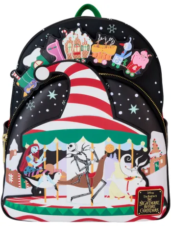 Mini sac à dos Candy Cane Carousel Glow Loungefly