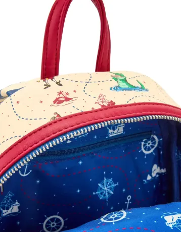 Mini sac à dos Capitaine Crochet Roue de gouvernail rotative Loungefly