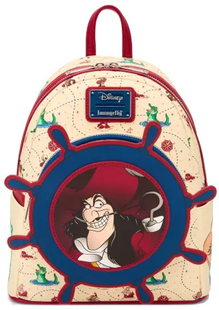 Mini sac à dos Capitaine Crochet Roue de gouvernail rotative Loungefly