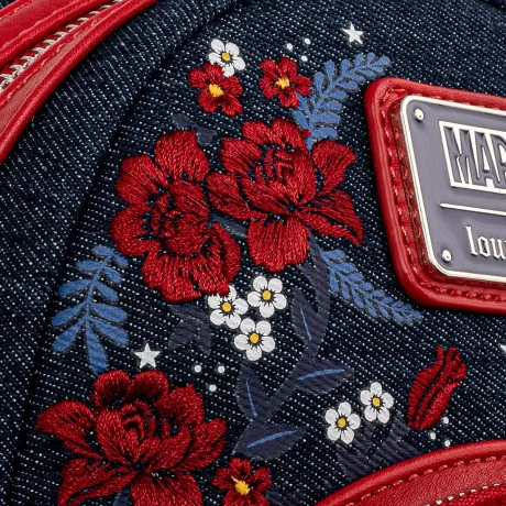 Mini sac à dos Captain America Bouclier Fleuri 80ème Anniversaire Loungefly