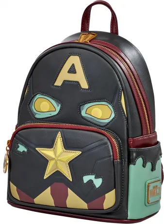 Mini sac à dos Captain America Zombie Cosplay Glow Loungefly