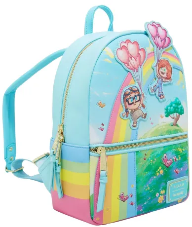 Mini sac à dos Carl &amp; Ellie Arc-en-ciel Loungefly