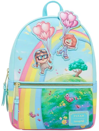 Mini sac à dos Carl &amp; Ellie Arc-en-ciel Loungefly