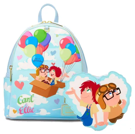 Mini sac à dos Carl &amp; Ellie Ballon avec Porte-monnaie Loungefly