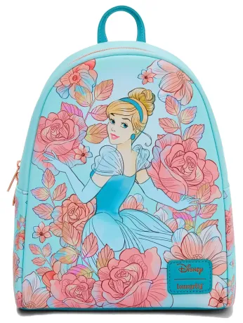 Mini sac à dos Cendrillon Fleurs Roses Loungefly