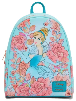 Mini sac à dos Cendrillon Fleurs Roses Loungefly