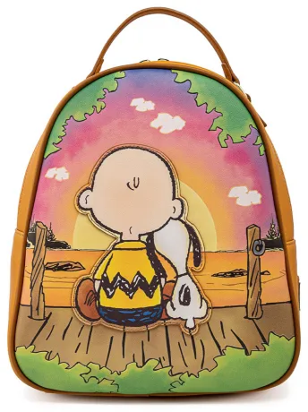 Mini sac à dos Charlie et Snoopy Couché de Soleil Loungefly