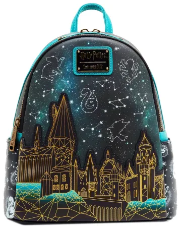 Mini sac à dos Château de Poudlard Constellations Glow Loungefly