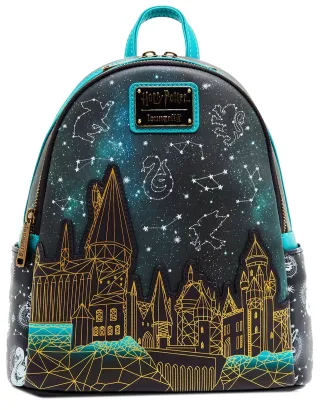 Mini sac à dos Château de Poudlard Constellations Glow Loungefly
