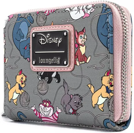 Portefeuille zippé Chats de Disney Impression Intégrale Loungefly