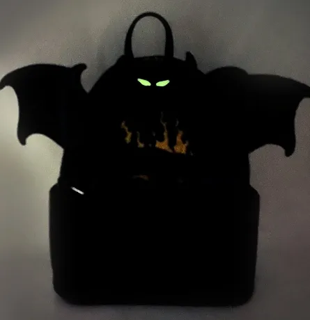 Mini sac à dos Chernabog au sommet du mont Chauve Glow Loungefly