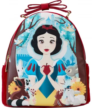 Mini sac à dos Classique Blanche-Neige avec Pomme Matelassé Loungefly
