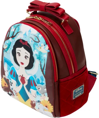 Mini sac à dos Classique Blanche-Neige avec Pomme Matelassé Loungefly