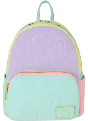 Mini sac à dos Color Block Hello Kitty et ses Amis Tissu éponge Loungefly