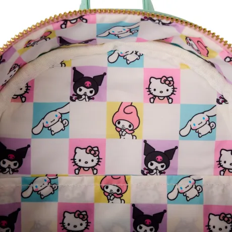 Mini sac à dos Color Block Hello Kitty et ses Amis Tissu éponge Loungefly
