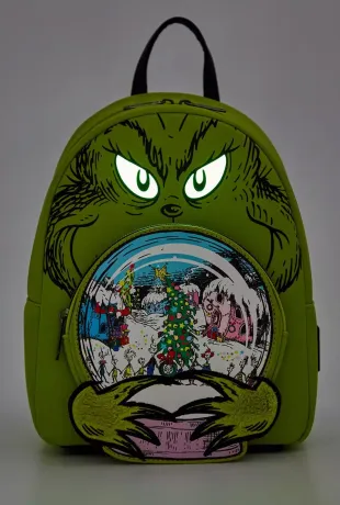 Mini sac à dos Comment le Grinch a volé Noël Boule à Neige Glow Loungefly