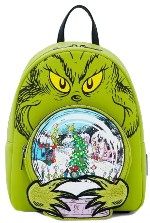 Mini sac à dos Comment le Grinch a volé Noël Boule à Neige Glow Loungefly