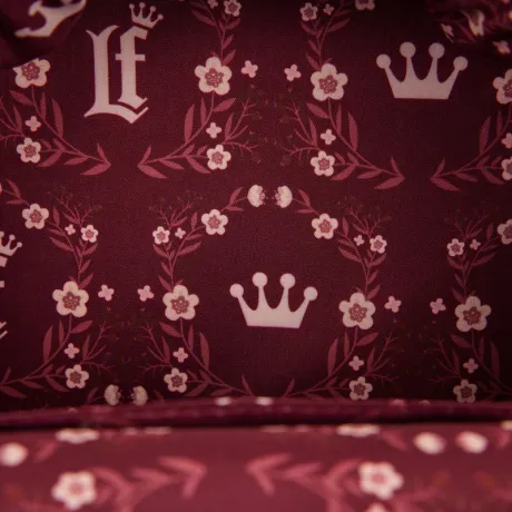 Mini sac à dos Convertible Crème et fleurs rouges Loungefly