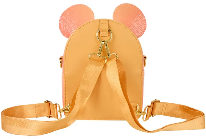 Mini sac à dos convertible Mickey Mouse Brillant Sequin Loungefly