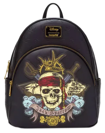 Mini sac à dos Crâne Jack Sparrow Loungefly