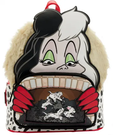 Mini sac à dos Cruella d&#039;Enfer Villains Scène Loungefly