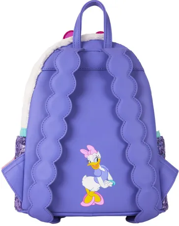 Mini sac à dos Daisy Duck 85ème Anniversaire Sequin Peluche Cosplay Loungefly